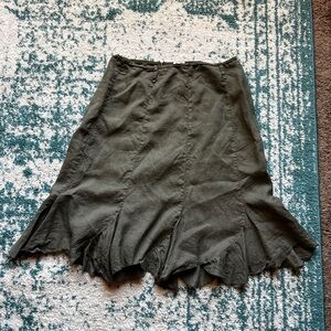 Elegant Olive Green Women's Skirt